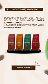 4 sabores da nova linha Cafés Aromatizados marca Café Italle