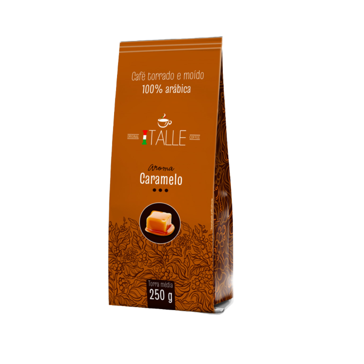 Café Torrado E Moído Aromatizado Caramelo 250g - Café Italle