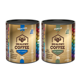 Kit 2 Healthy Coffee Suplemento Pré Treino - Sabor Baunilha e Tradicional